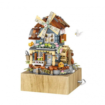 Конструктор Млин mini, 13 см, музичний, 799 деталей Loz 1239