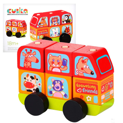 Автобус Веселі звірі Cubika 13197