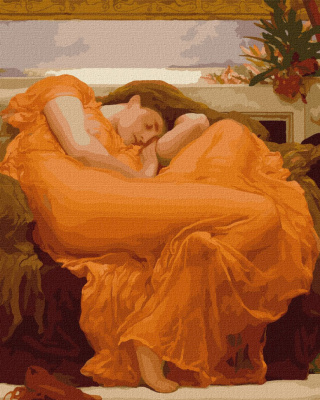 Картина за номерами "Через палаючий ©Фредерік Лейтон" Ідейка KHO4826 40х50 см