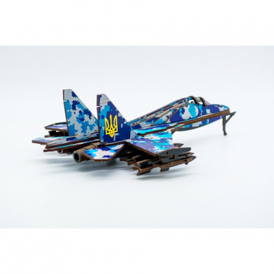 Дерев'яний 3D конструктор "МІГ-29" Арт-00654, 94 деталі