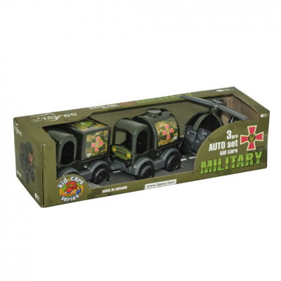 Набір машинок Kid cars: Військова техніка, 3 шт. TIGRES 39998