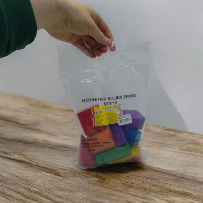 Набір кольорових моделей геометричних тіл та фігур, 12 деталей Руді Д286у-5