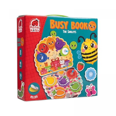 Гра розвиваюча з липучками. Бізі Бук. Смайлики. RoterKafer RK1170-04