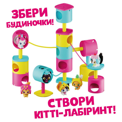 Ігровий набір QT Kitties. Кошеня Джинджер (фігурка, будиночок, аксесуари) QT Kitties 450001-5