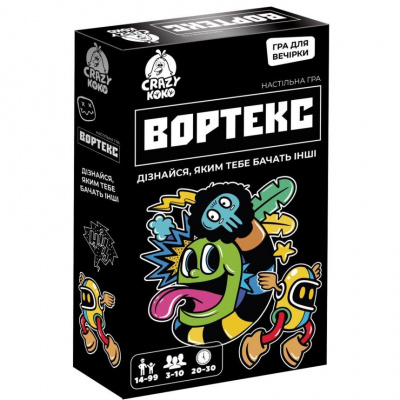 Гра настільна розважальна Вортекс Crazy Koko 14+ (укр) Vladi Toys VT5903-01