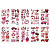 Набір тимчасових тату "Кольорові міні №2" color-tattoo-mini-set-2-30-F30, 30 штук, розмір 9,5 х 9,5 см