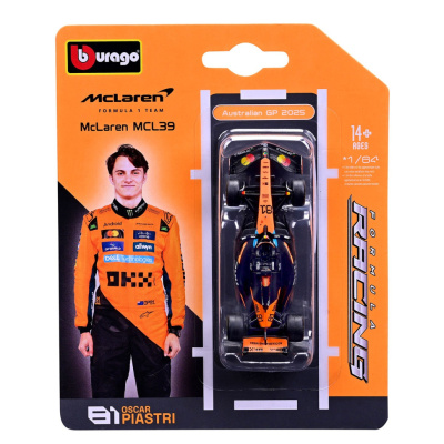 Колекційна автомодель "McLaren F1 MCL39 (2025)" 18-58001, 1:64 масштаб