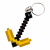 3D Брелоки MINECRAFT / МАЙНКРАФТ PICKAXE TOOL / КАЙЛО KEYCHAIN, ЗОЛОТИЙ, 3D друк OYTOY 01030110