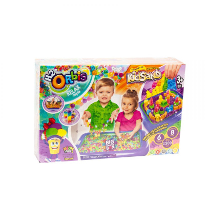 Набір для творчості Orbis + KidSand + Тісто для ліплення (укр) Dankotoys ORBK-01-01U