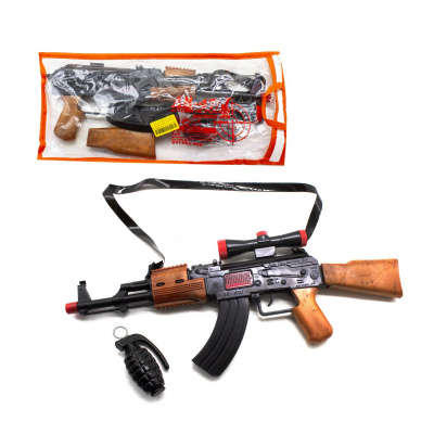 Автомат-трещетка AK-47 з гранатою Golden Gun 810