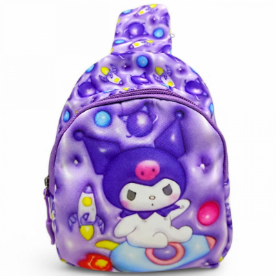 Сумочка-бананка Аніме. Куромі/Kuromi, 17 см (фіолетова) MIC C68994