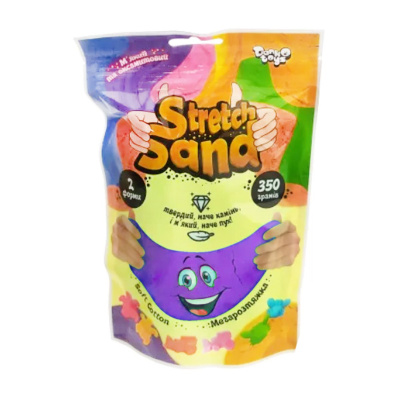 Кінетичний пісок Stretch Sand укр 350 г фіолетовий Dankotoys STS-04-02U