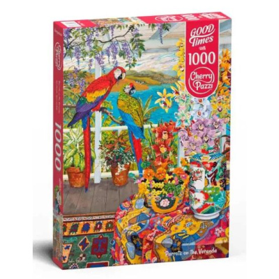 Пазли Папуги на веранді, 1000 елементів Cherry Pazzi 30639