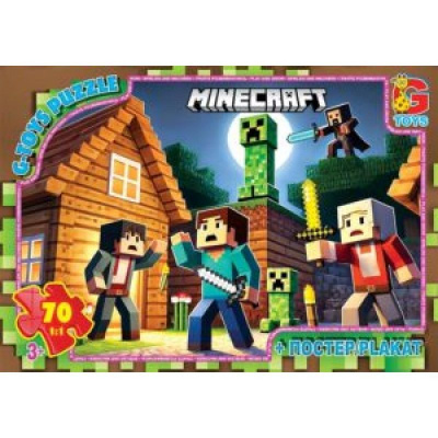 Пазли Minecraft (Майнкрафт), 70 елементів Gtoys MC799