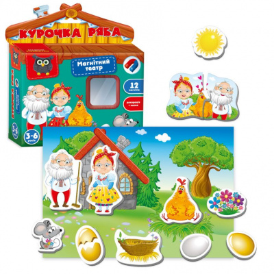 Гра настільна Магнітний театр: Курочка Ряба (укр) Vladi Toys VT3206-31