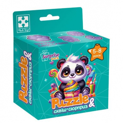 Гра розвиваюча пазли із сюрпризом Панда Vladi Toys VT8030-08