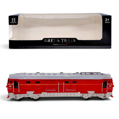 Потяг (світло, звук батар.) (ЧЕРВОНИЙ) feng qu toy 731-28K