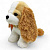 Мʼяка іграшка Спаніель сидячий (висота - 21 см) Копиця 00120-9