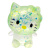 Антистрес жуйка-тягучка Hello Kitty 8 см (ЗЕЛЕНИЙ) MIC MS-24-11-103