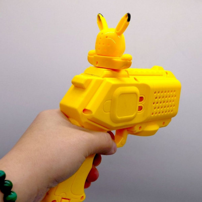 Пістолет з мильними бульбашками ПІКАЧУ / PIKACHU, жовтий MIC BIGBG004