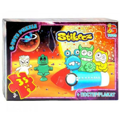 Пазл Stikeez, 35 елементів + плакат Gtoys ST007