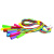 Гумові скакалки кольорові (2.4м), 10 шт. M-toys 21290 Гумові скакалки кольорові (2.4м), 10 шт. M-toys 21290