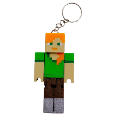 3D Брелоки MINECRAFT / МАЙНКРАФТ ALEX / АЛЕКС KEYCHAIN, 3D друк OYTOY 01017100