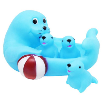 Набір іграшок для ванни Родина морських котиків (4 шт) Bibi Toys 760868BT