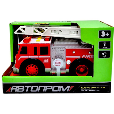 Машина АВТОПРОМ Пожежна (світло, звук) Автопром 7992