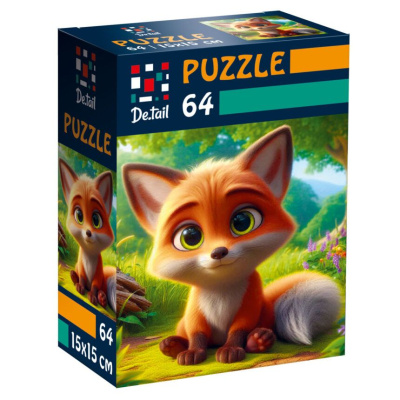 Пазли De.tail. Допитливе лисеня 64 деталі Vladi Toys DT1234-07