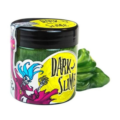 Слайм Dark slime перламутровый, зелений Strateg 71832