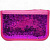 Пенал-книжка з паєтками (2 відділення) фіолетовий MIC 8015-1
