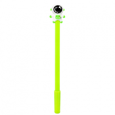 Ручка дитяча з іграшкою "Spaceman" A007(Green) гелева, синя