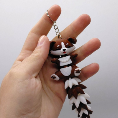 3D Брелоки FLEXI DOG LONG TAIL/ СОБАКА ХВОСТИК KEYCHAIN, 3D друк OYTOY 05073100