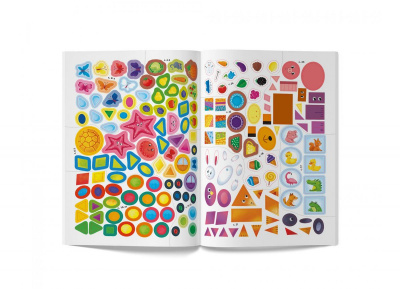 Книга з наклейками Форма та колір (укр) Crystal Book F00030416