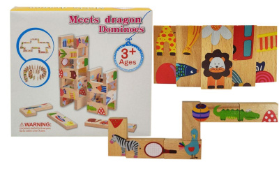 Дерев'яне доміно Meets dragon Dominos 28 елементів Руді Д655у-4