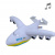 Мʼяка іграшка Літак Ан-225 Мрія, музична, 32 см Копиця 00970-510