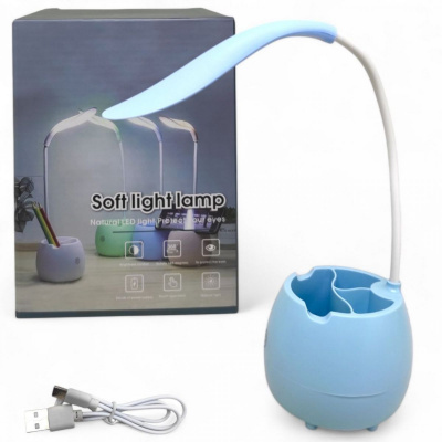 Настільна лампа Soft Light (40 см), блакитна MIC SST-817