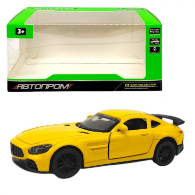 Машинка металева Автопром. МЕРСЕДЕС КУПЕ (ЖОВТИЙ) Автопром AP74108