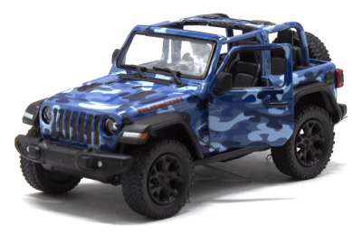 Машинка KINSMART Jeep. Wrangler camo edition (синій) Kinsmart KT5420WA