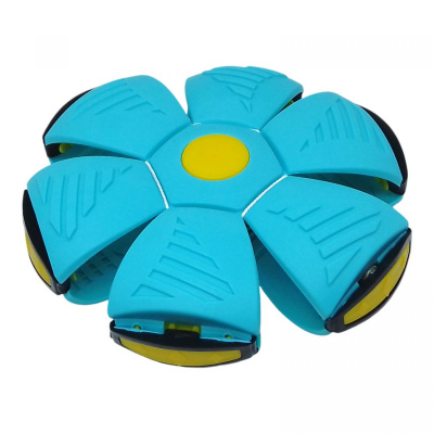Мʼяч-трансформер зі світлом Flat Ball Disc: Мʼячик-фризбі, бірюзовий MIC C67962