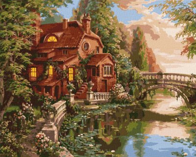 Картина за номерами "Дом-мечта" ©Сергей Лобач Ідейка KHO2508 40х50 см