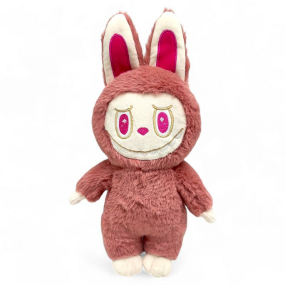 Іграшка мʼяка Лабубу 33 см (ТЕМНО-РОЖЕВА) Копиця 00422-8