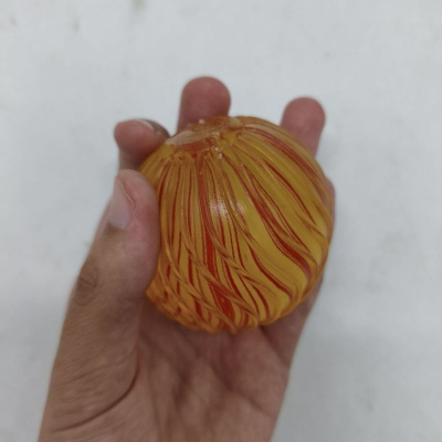 Сквіш антистресс Куля мармурова 6,5cm (ПОМАРАНЧЕВИЙ) МІС 712468