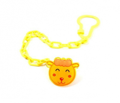 Кліпса для пустушки з ланцюжком Овечка Lindo РК 220