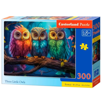Пазли Три маленькі сови, 300 елементів Castorland B-030545