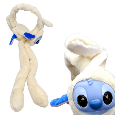 М’які вушка STITCH для дітей (КРЕМОВИЙ) MIC vyxstich