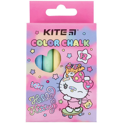 Крейда кольорова, 12 шт. HK Kite HK24-075