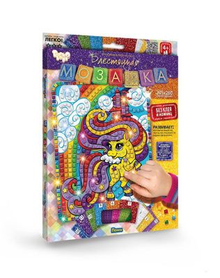 Набір для творчості Блискуча мозаїка Поні Dankotoys БМ-02-04