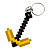 3D Брелоки MINECRAFT / МАЙНКРАФТ PICKAXE TOOL / КАЙЛО KEYCHAIN, ЗОЛОТИЙ, 3D друк OYTOY 01030110